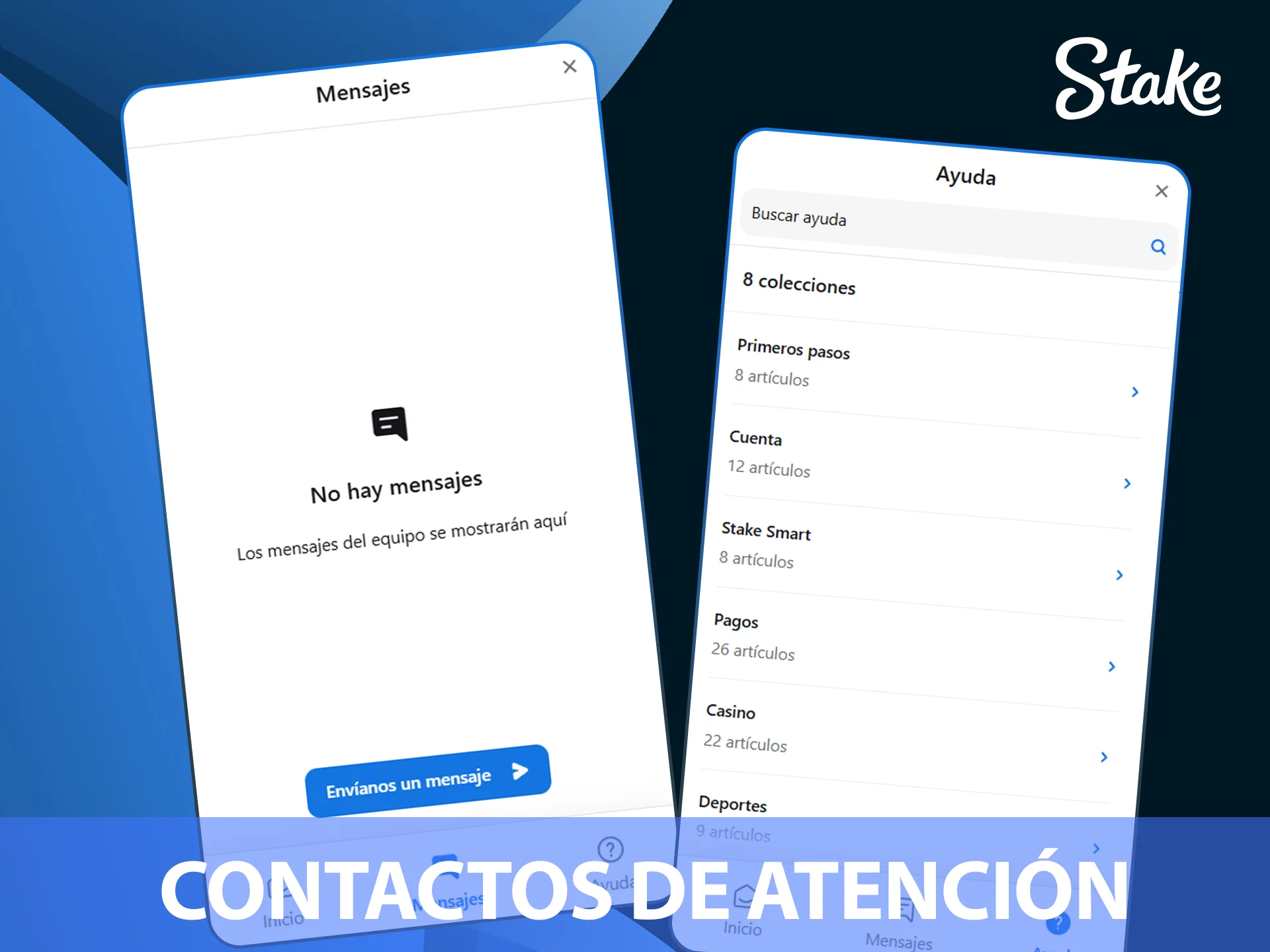 Contactá al soporte técnico especializado del sitio oficial Stake Argentina.