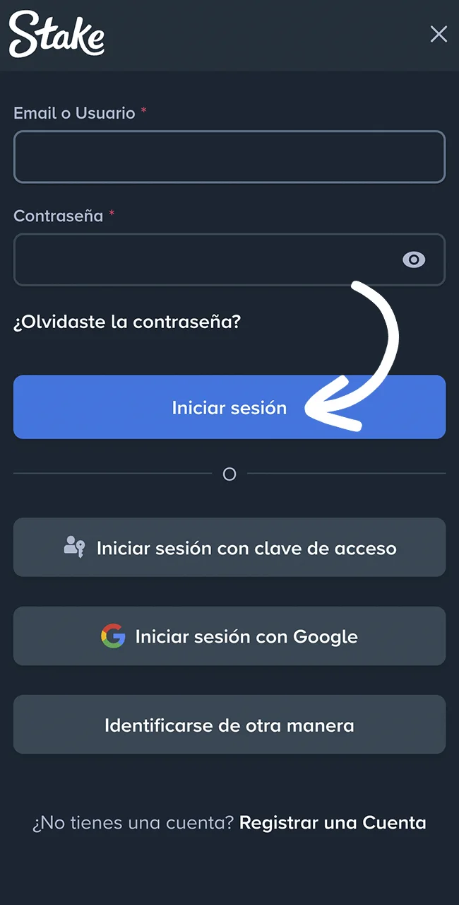Explorá tu panel en sitio Stake.
