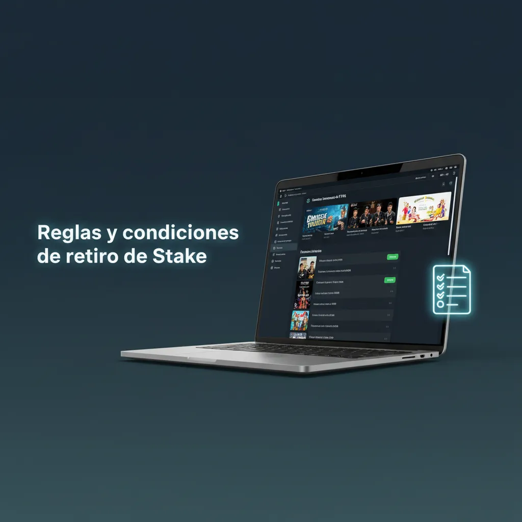 Infografía de reglas de retiro de Stake en Argentina: KYC, mismo activo/red, bonos y rollover, límites, memo/tag correctos.