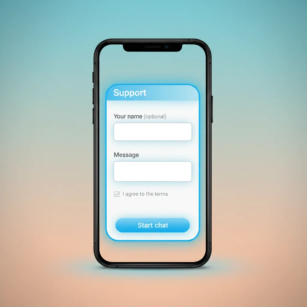 Banner de atención al cliente 24/7: chat en vivo, email, centro de ayuda y redes sociales para soporte técnico y pagos.