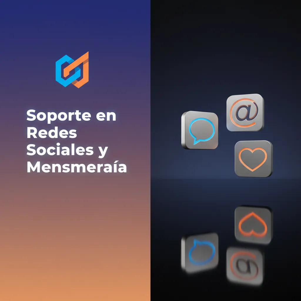 Soporte en redes: X, Messenger, Instagram y Telegram (sin WhatsApp). DMs, sin datos sensibles. Respuesta 2–12 h.