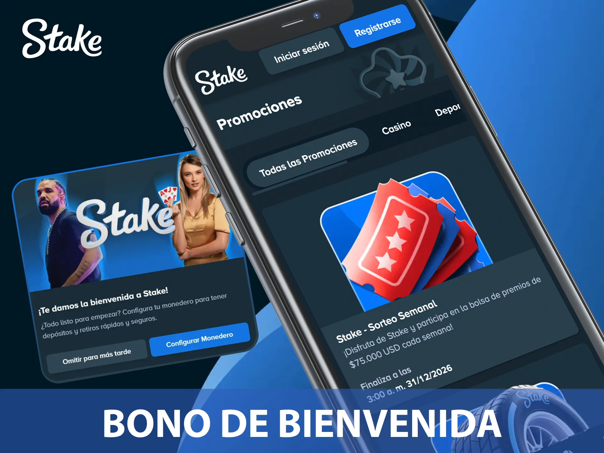 Reclama tu bono de bienvenida exclusivo desde la App Stake en Argentina.