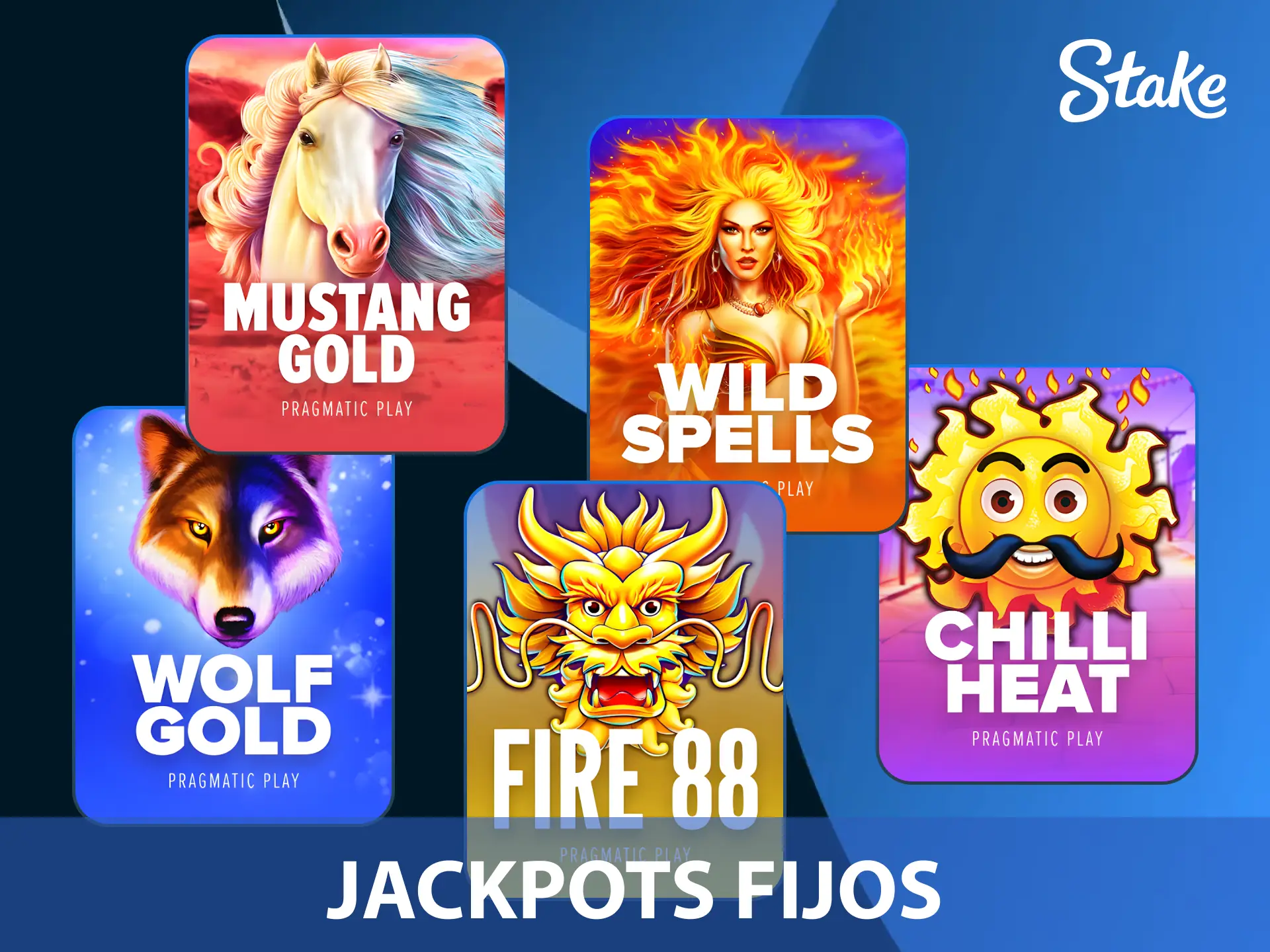 Gana premios garantizados probando las slots con jackpots fijos en Stake Argentina.